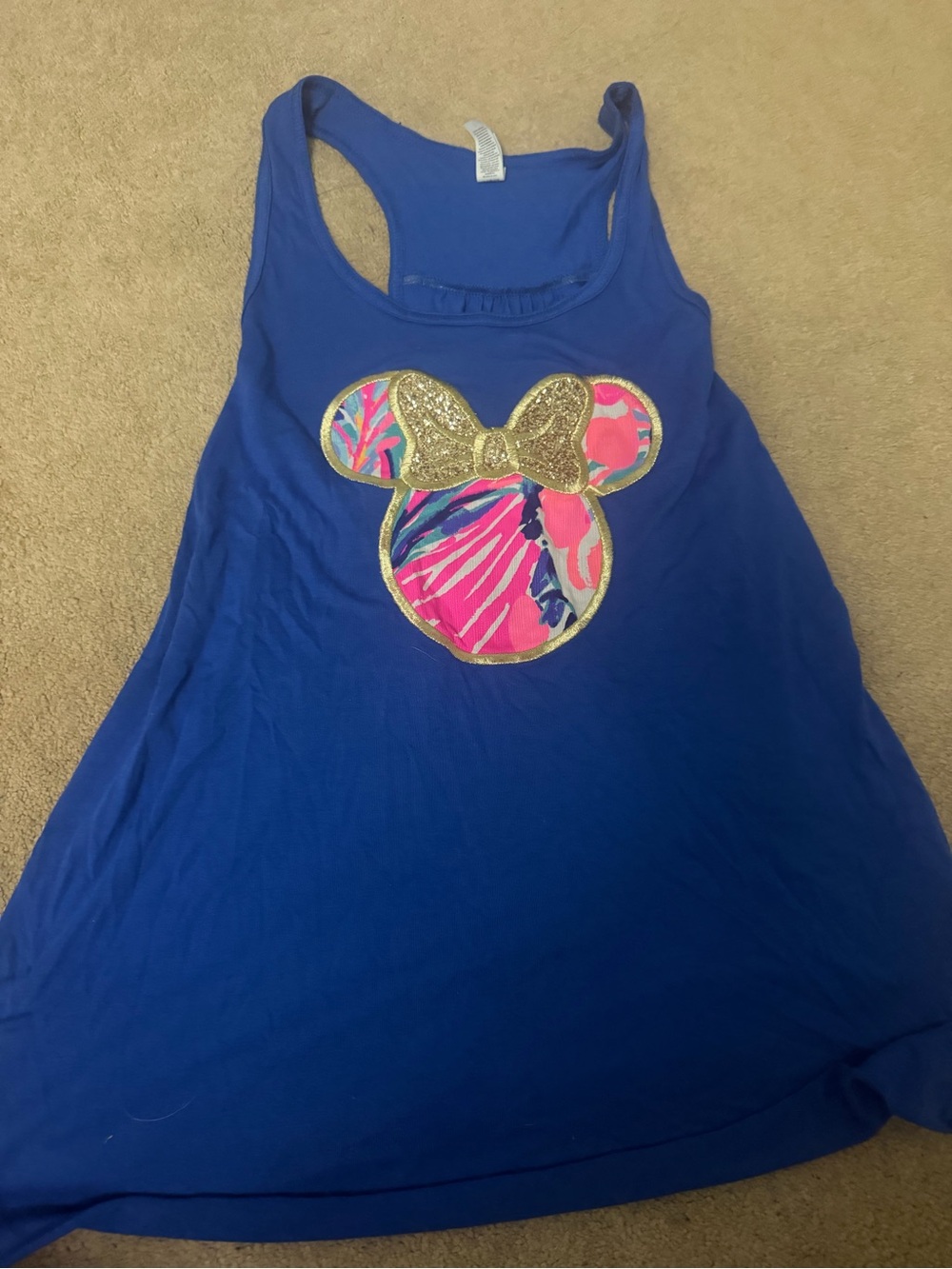 Royal Blue Minnie Mouse Lilly Pulitzer Print